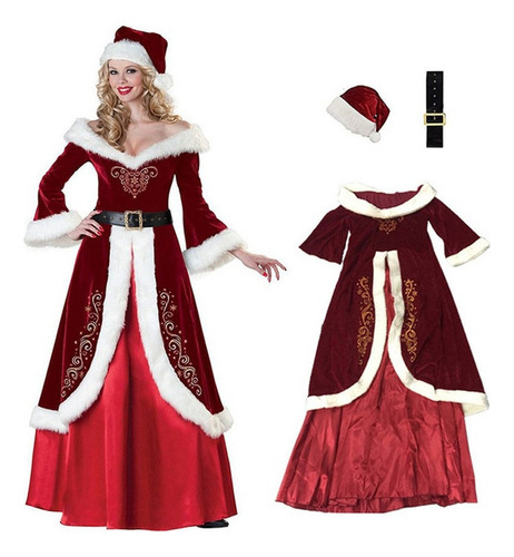 Vestido De Navidad Para Mujer, Vestido De Fiesta De Navidad