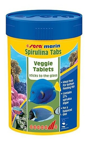 Comida Para Peces - Sera 45012 Pastillas De Espirulina Marin