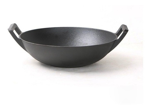 Wok Hierro Fundido 36 Cm. Calidad Premium Humos