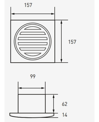 Extractor Para Baño Tst Cp4 Blanco 4 20w Abs 2800 Rpm