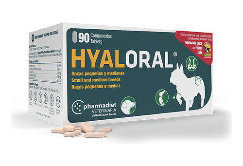 Hyaloral Razas Pequeñas Y Medianas - 90 Comprimidos