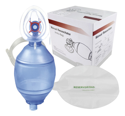 Respiración Ambu Manual De Pvc Resucitador  Adulto