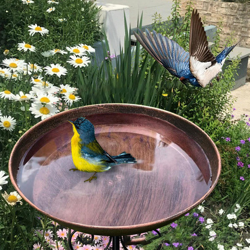 Comedero Para Pájaros, Baño De Pájaros, Decoración,