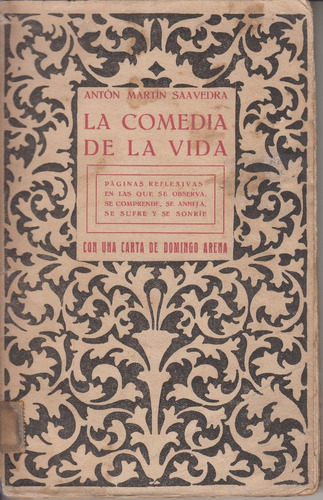 1917 Vicente Salaverri La Comedia De La Vida Uruguay Raro