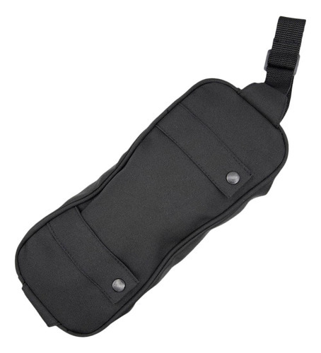 Pouch Dc Shoes Delta, color negro, diseño de tela estampado