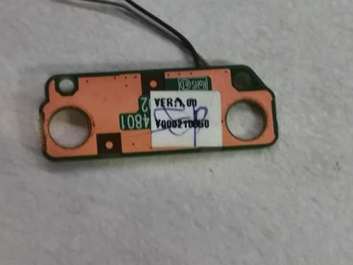 Botón Encendido Toshiba C650 C655 C650d C655d 6017b0258201 (Usado)
