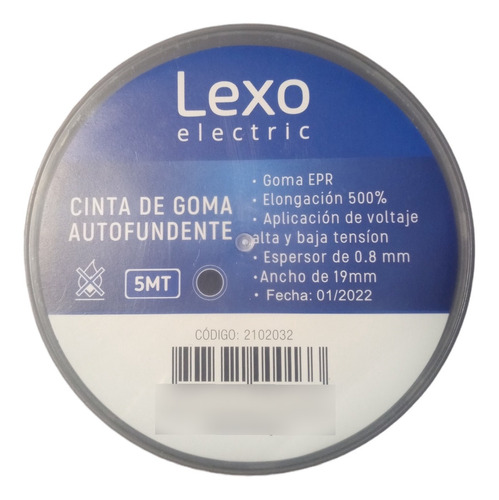 Cinta De Goma Autofundente 19mm Lexo Electric