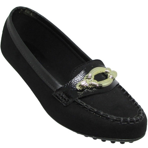 Mocassim Moleca Camurça Flex Feminino