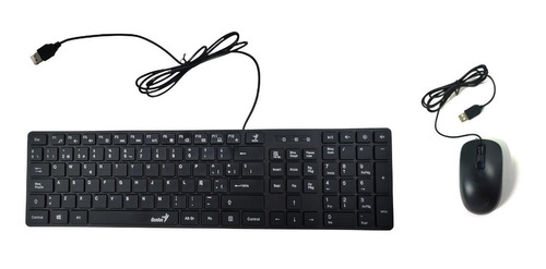 Combo Teclado Y Mouse Genius Slimstar C126 Usb Alambrico