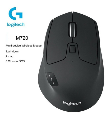 Imagen 2 de 4 de Mouse Logitech Inalambrico M720 Triathlon 910-004790