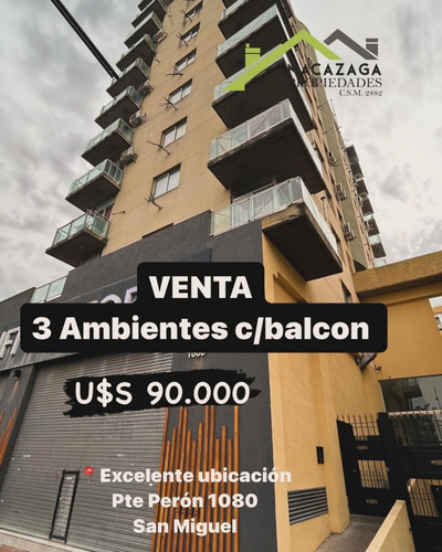 Departamento De 3 Ambientes En Excelente Ubicacion 