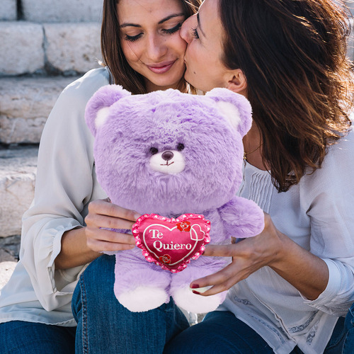 San Valentin Oso D Peluche Tierno Corazon Te Amo 50cm Color Te Quiero Rosa