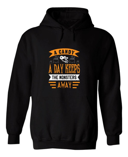 Sudadera Hombre  Hoodie Halloween Monstruos Calabaza 001