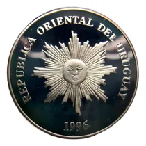 Comprar 1996 Grande De Plata 100 Años Del Banco República Impecable.