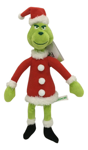 Peluche Grinch De Dibujos Animados Con Decoración Navideña,