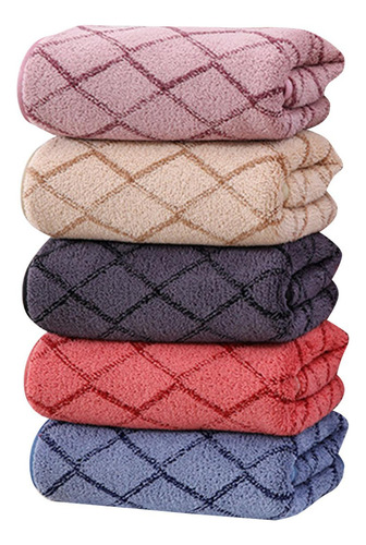 5 Toallas De Baño De Terciopelo Coral De Secado Rápido,