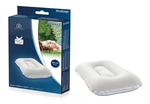 Tiendas Buenos Aires - Almohada Inflable Camping Viaje 53x37x9cm