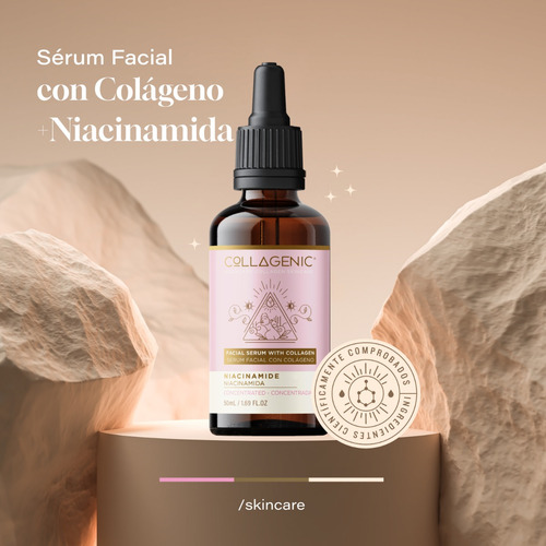 Imagen 2 de 7 de Serum Facial 50ml 10% Niacinamida Y Colageno Hidrolizado
