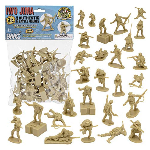 Bmc Ww2 Iwo Jima Us Marines Hombres Del Ejército De Plástico