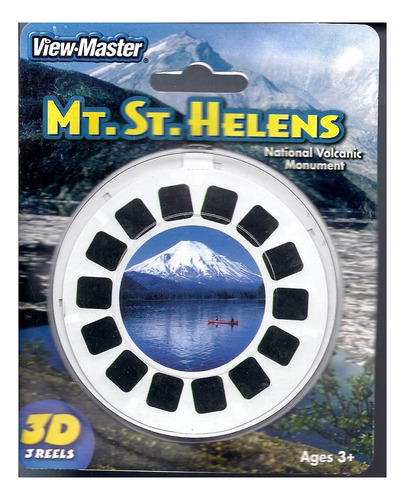 Tarjeta View-master 3d De 3 Carretes Mt St Helens