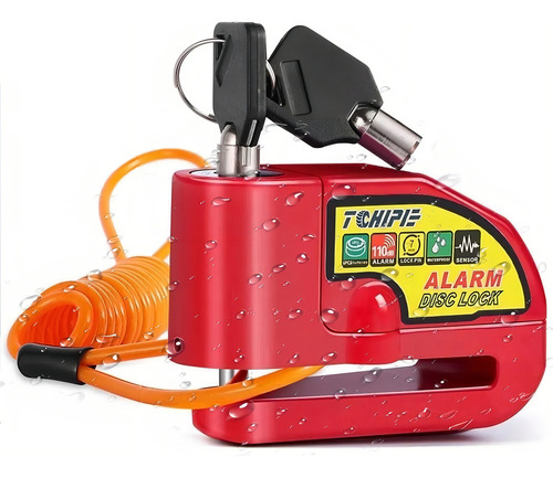 Alarma Motocicleta Bloqueo Impermeable Freno Disco Candado