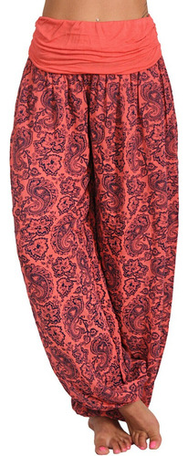 Pantalones Casuales Con Estampado Bohemio Para Mujer, Pantal