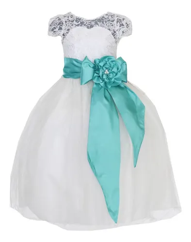 Vestidos Fiesta Color Menta Para Ninas | MercadoLibre