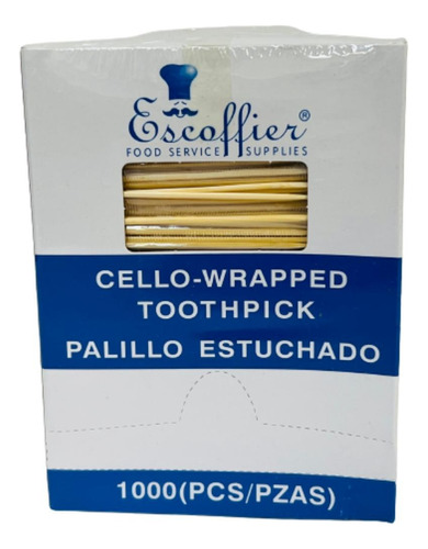 Palillo Estuchado Para Dientes Doble Punta 6 Cm (1000 Pz)