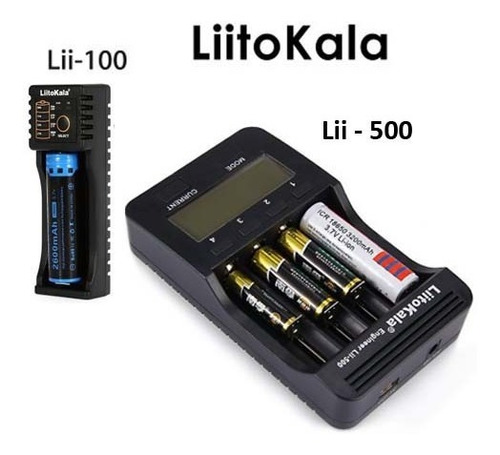 Cargador Bateria Liitokala Lii-100 Lii-500 18650 14500 26500
