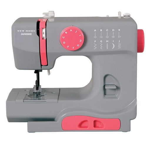 Janome Graceful Gray Máquina Coser 10 Puntadas Compacta