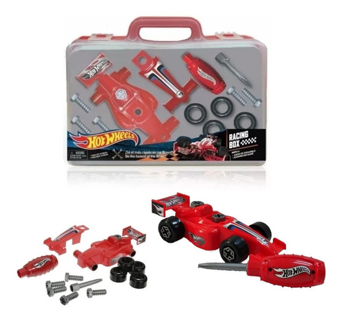 Auto Hot Wheels Para Armar Formula 1 En Maletin Set Armable 