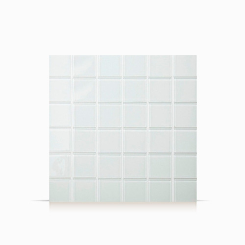 Malla De Vidrio Acuarela Classic Blanco 27x27 (4x4) 1ra