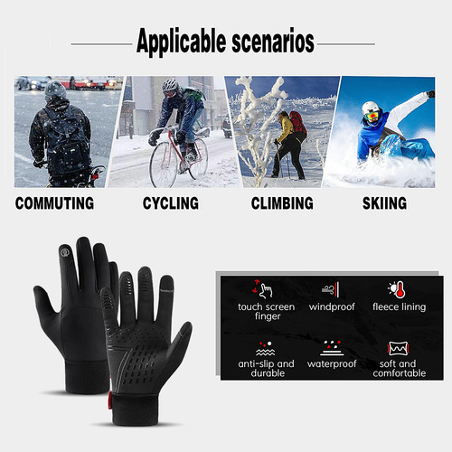 Guantes De Forro Polar De Invierno Para Hombre Y Mujer, Impe