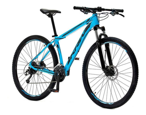 Bicicleta Aro 29 Krw Spot Alum Shimano Acera 27v Trava Sx13 Cor Azul/preto