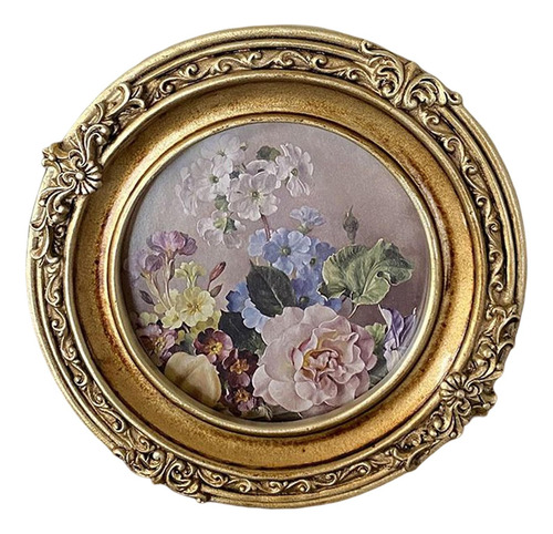 Moldura De Fotos Estilo Europeu Em Floral Montado Na