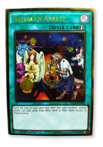 Yugi-oh! Mistaken Arrest Pgl3-en089 Gold