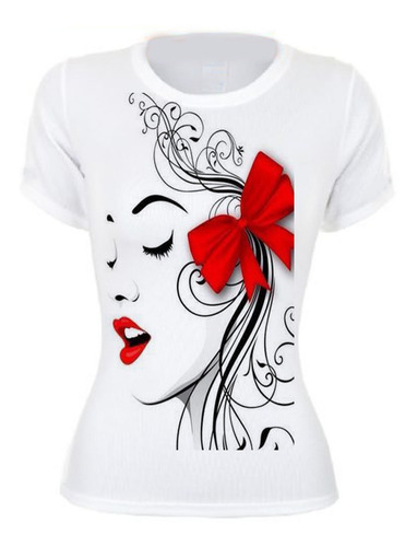 Playera Cara Moño Rojo Face