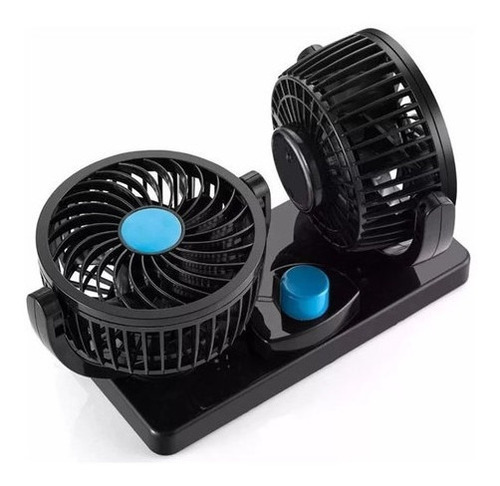 Ventilador Auto Plastico 12v 4 Pulgadas Doble