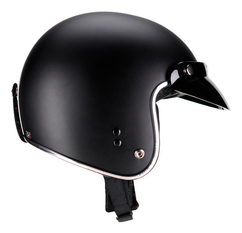 Capacete Aberto Bieffe B45 Classic Preto Fosco Custom Tamanho do capacete 58