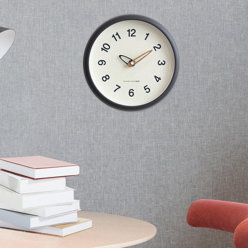 Reloj De Pared De 25 Cm, Reloj Colgante De Pared Con Gris