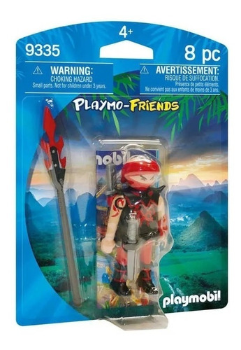 Playmobil Muñeco Ninja Samurai 9335 Intek Artculado C/acces