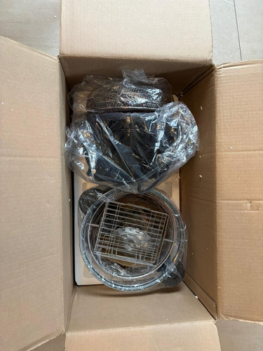 Freidora De Airepowerxl Turbo Gran Capacidad Con Tazón Vidri Cristal Y Negro
