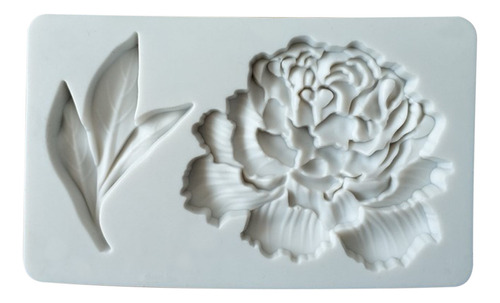 Molde 3d Para Fondant De Silicona Con Forma De Flor Y Hoja D