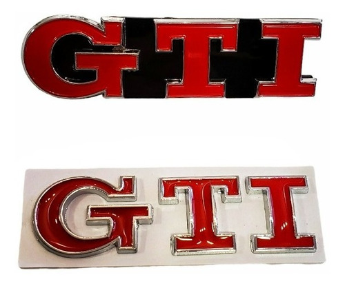Emblema Golf Gti Mk7 Vermelho Dianteiro E Traseiro