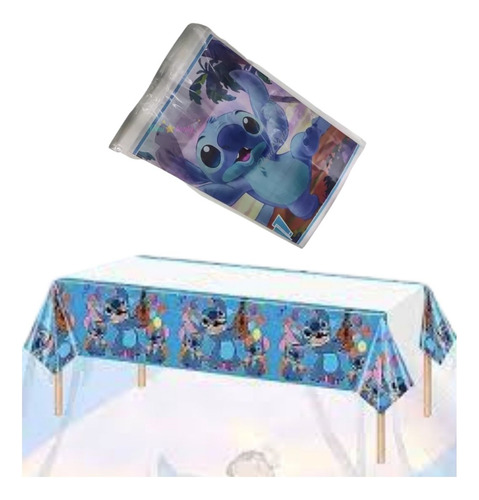 Mantel Para Fiestas Stitch Fiesta Plastico Rectangular Stich
