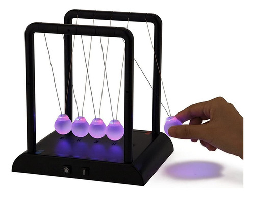 // Bolas De Luz Led Newton's Cradle, 3 Colores Cambiantes