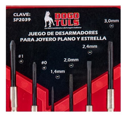 Juego De Desarmadores Tipo Joyero Con 6 Piezas