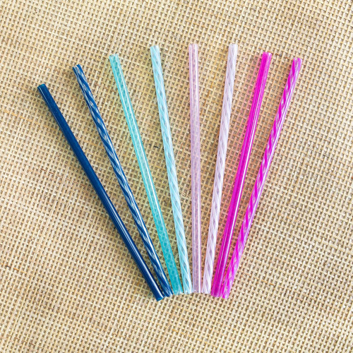 Ello Popotes Reutilizables De Plástico Duro Con Cepillo 8pzs