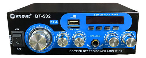 Amplificador De Sonido Bluetooth Usb Radio Carro Casa Mp3