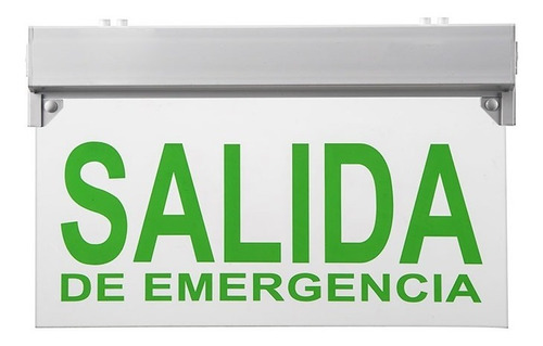 Cartel De Emergencia Led Salida De Emergencia  3 Hs Auton